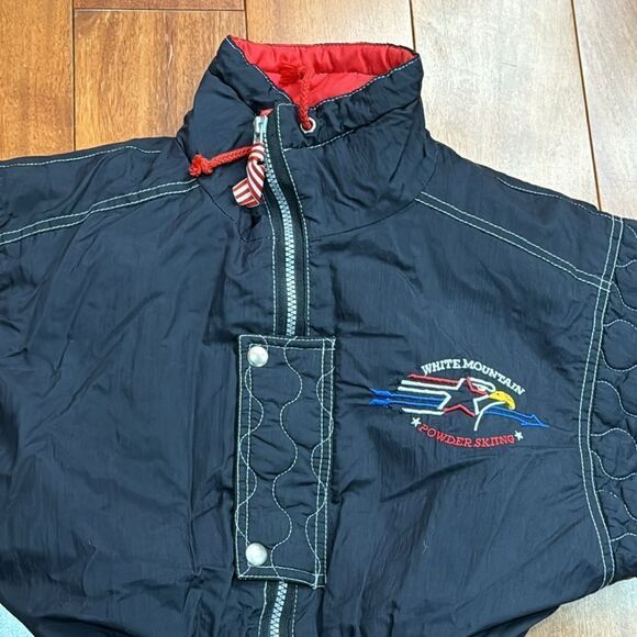 Vintage kids one piece white mountain powder skiing suit 6 - Picture 2 of 11